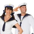 Jūras tēma nāras sirēnas kostīmi kapteiņu jūrnieku cepures