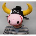 Gotiņas govs maskas bērniem mājas zvēru mājlopu bērnu cepures kostīmi tērpi masku karnevālam 
