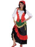 Spāņu meksikāņu čigānu stils kleitas kostīmi