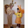 Squirrel costume ears cap tail for kids