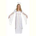 Angel white dress white wings carnival costumes nimbus adult women